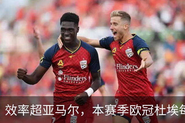 效率超亚马尔，本赛季欧冠杜埃每36分钟就能直接参与1球